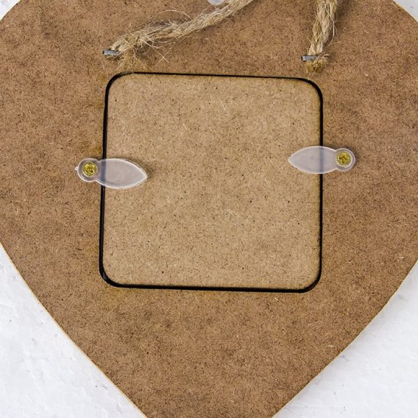 2 PCS Christmas Photo Frame Christmas Creative Photo Frame Pendant Christmas Tree Decoration Pendant, Specification: Pentagram (Grey) - Image 3
