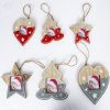 2 PCS Christmas Photo Frame Christmas Creative Photo Frame Pendant Christmas Tree Decoration Pendant, Specification: Pentagram (Grey) - Image 9