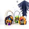 2 PCS Halloween Candy Bags Fabric Felt Halloween Trick or Treat Candy Storage Basket Children's Shopping Basket (B Section) - Image 5