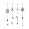 2 PCS Christmas Wooden Star Point Ornaments Hemp Rope Pine Fruit Christmas Tree Decoration Pendant (Pentagram Christmas Tree) - Image 3