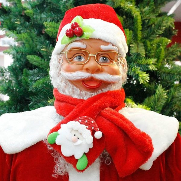2 PCS Christmas Santa Claus Scarf Bib Clothing Accessories Decoration Supplies (Old Man) - Image 3