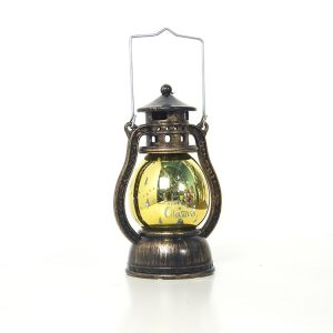 2 PCS Christmas Creative Print Small Oil Lamp Decoration (Bronze Letter)