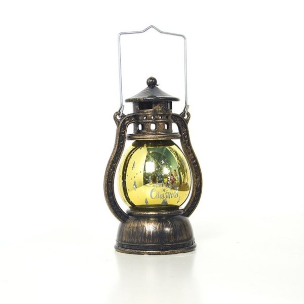 2 PCS Christmas Creative Print Small Oil Lamp Decoration (Bronze Letter) - Image 2
