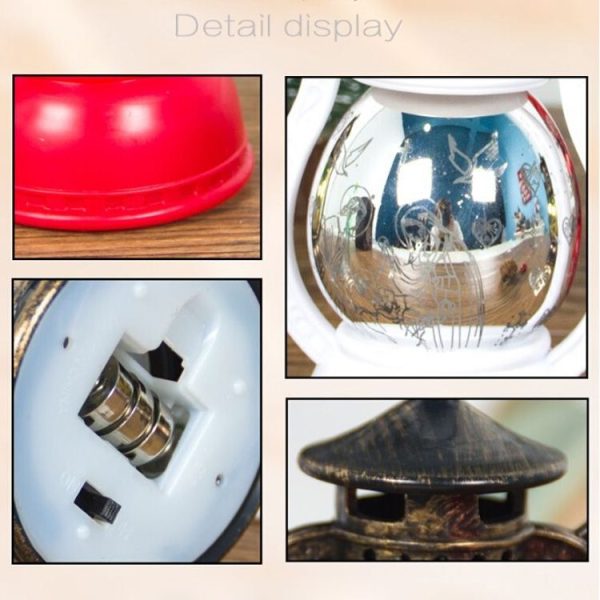 2 PCS Christmas Creative Print Small Oil Lamp Decoration (Bronze Letter) - Image 5