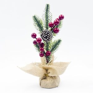 2 PCS Creative Christmas Pine Needles Cutting Table Decoration (Upper Pine Cone)