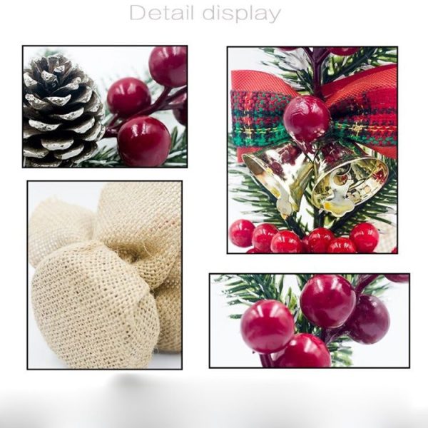 2 PCS Creative Christmas Pine Needles Cutting Table Decoration (Upper Pine Cone) - Image 5