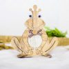 2 PCS Creative Wooden Decoration Ornaments Small Frog (Log Color) - Image 2