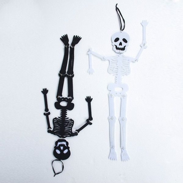 2 PCS Halloween Bar Mall Spoofing Facade Listing Scene Decorations (White) - Image 4