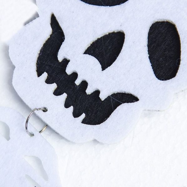 2 PCS Halloween Bar Mall Spoofing Facade Listing Scene Decorations (White) - Image 5