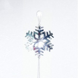 2 PCS Christmas Creative Hollowed Iron Pendant Accessories Scene Decoration (Snowflake)