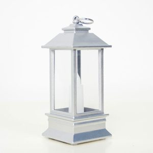 2 PCS Christmas Home Garden Transparent Portable Wind Light Ornament (Silver)
