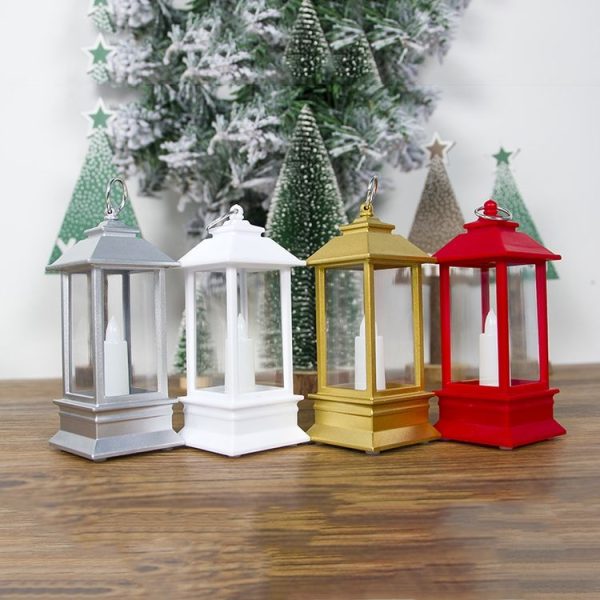 2 PCS Christmas Home Garden Transparent Portable Wind Light Ornament (Silver) - Image 5
