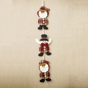 2 PCS Christmas House Closet Creative Climbing Rope Doll Pendant Decoration (Old Man)
