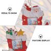 2 PCS Christmas Creative Color Wooden Photo Album Accessories Scene Decoration (Socks) - Image 3