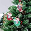 2 PCS Christmas Creative Color Wooden Photo Album Accessories Scene Decoration (Socks) - Image 7