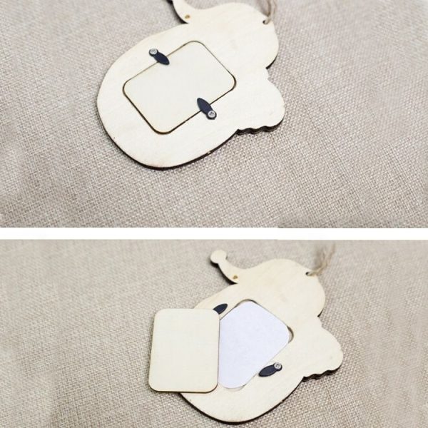 2 PCS Christmas Creative Wooden Photo Frame Hanging Accessories Scene Decoration (Santa Claus) - Image 3
