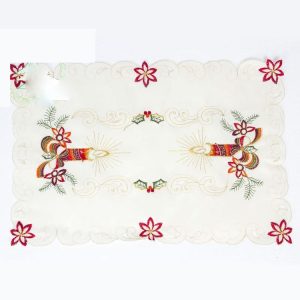 Christmas Desktop Placemat Knife and Fork Christmas Decoration (Candle)
