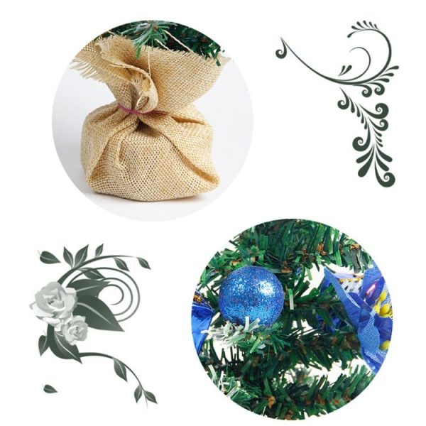 2 PCS Christmas Delicate Mini Christmas Tree (Yellow) - Image 5