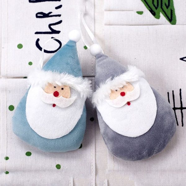 2 PCS Christmas Flannel Doll Accessories Scene Decoration, Style: Old Man (Gray) - Image 3
