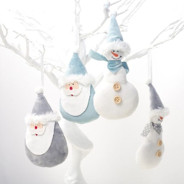 2 PCS Christmas Flannel Doll Accessories Scene Decoration, Style: Old Man (Gray) - Image 4