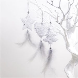2 Packs Christmas Tree Closet Accessories Scene Decoration, Style: Set (Silver)