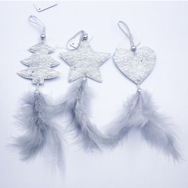 2 Packs Christmas Tree Closet Accessories Scene Decoration, Style: Set (Silver) - Image 2