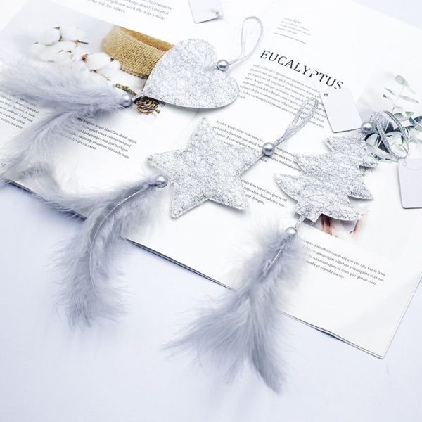 2 Packs Christmas Tree Closet Accessories Scene Decoration, Style: Set (Silver) - Image 3