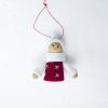 2 PCS Christmas Tree Plush Mini Doll Ornament, Specification: Red White Hat - Image 2