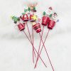 2 PCS Christmas Painted Wrought Iron Small Kettle Decorated Cuttings (Christmas Tree) - Image 4