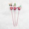 2 PCS Christmas Painted Wrought Iron Small Kettle Decorated Cuttings (Christmas Tree) - Image 5