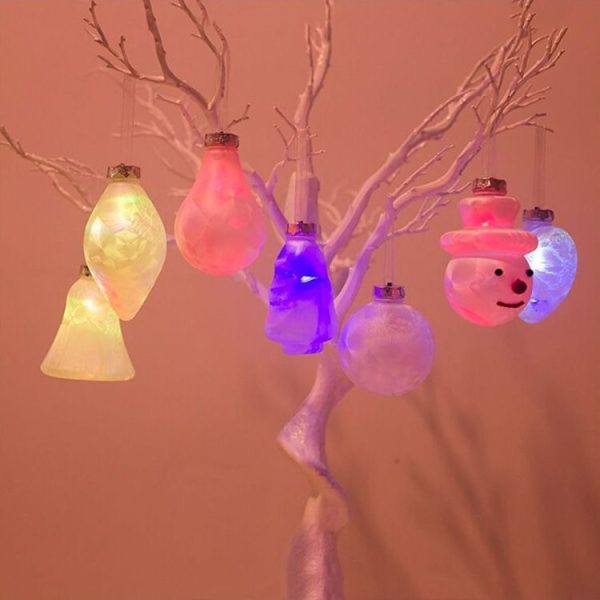 2 PCS Christmas Creative PVC Colorful Shaped Lights Ornament (Bulb) - Image 5
