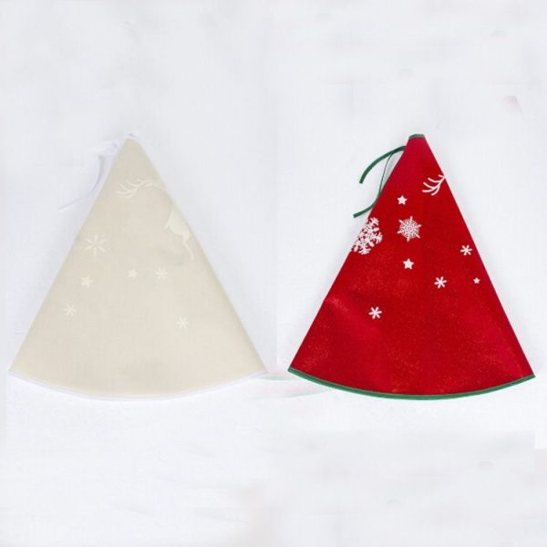 2 PCS Creative Christmas Print Christmas Tree Bottom Decoration, Size: 120x120CM (Gold) - Image 5