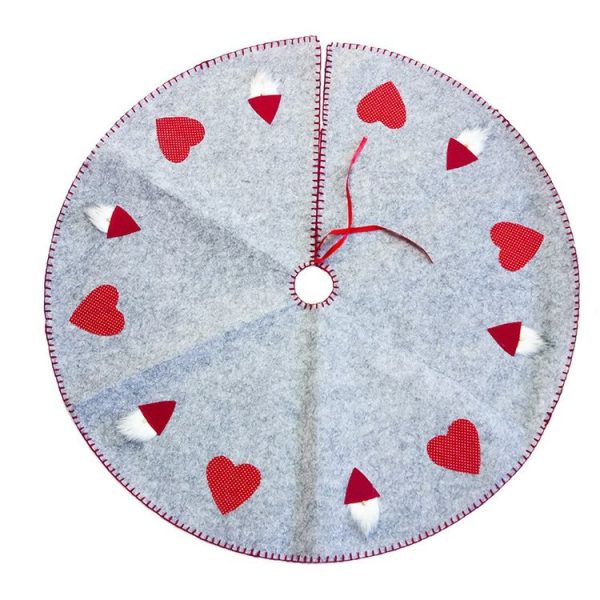 2 PCS Christmas Tree Bottom Decoration Tree Skirt Festival Layout Props, Size: 100x100CM (Grey) - Image 3