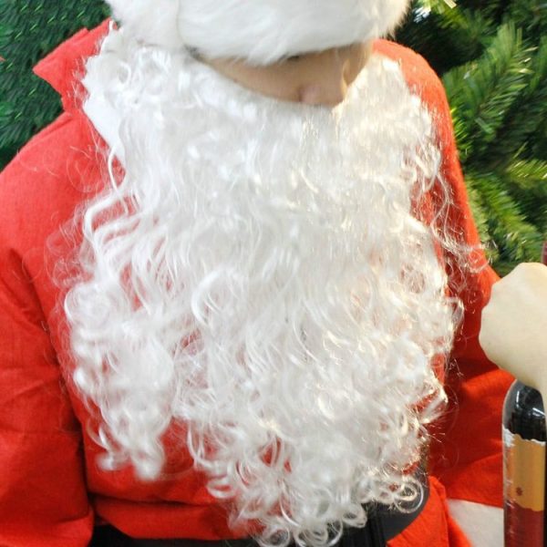 2 PCS Christmas Creative White Santa Beard Decorative Props - Image 3