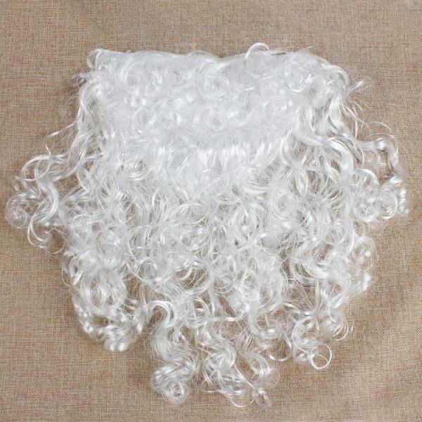 2 PCS Christmas Creative White Santa Beard Decorative Props - Image 4