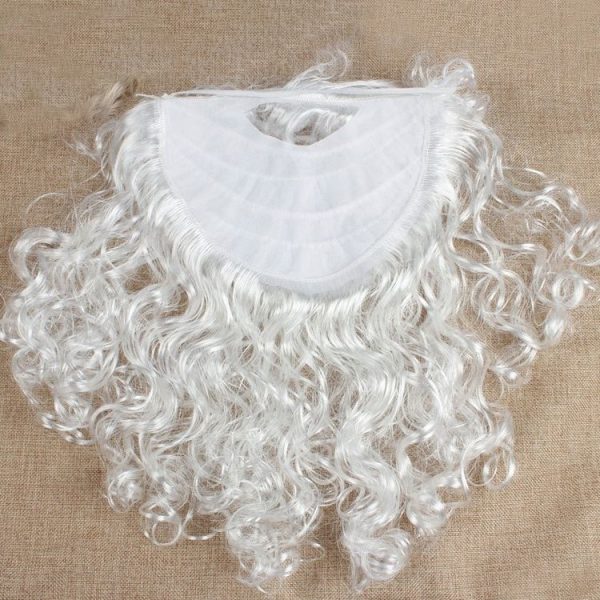 2 PCS Christmas Creative White Santa Beard Decorative Props - Image 5
