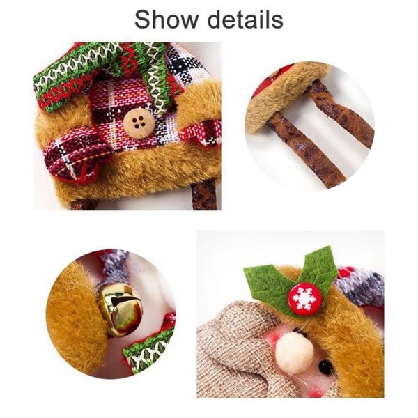 2 PCS Christmas Fabric Long Foot Doll Accessories Scene Decoration (Old Man) - Image 4