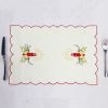 2 PCS Christmas Embroidery Table Cutlery Pad Desktop Decoration (Wicking) - Image 2
