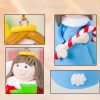 2 PCS Christmas Decorations White Skirt Girl Christmas Angel Pendant Creative Soft Clay Christmas Tree Pendant (F Powder Christmas Tree) - Image 3