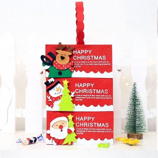 2 PCS Christmas Creative Velvet Fabric Candy Storage Box Carrying Case (Santa) - Image 5