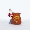 Creative Soft Ceramic Christmas Pens Painted Santa Pens (Orange)