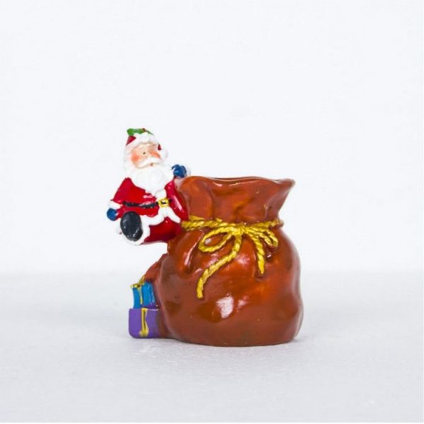Creative Soft Ceramic Christmas Pens Painted Santa Pens (Orange) - Image 2
