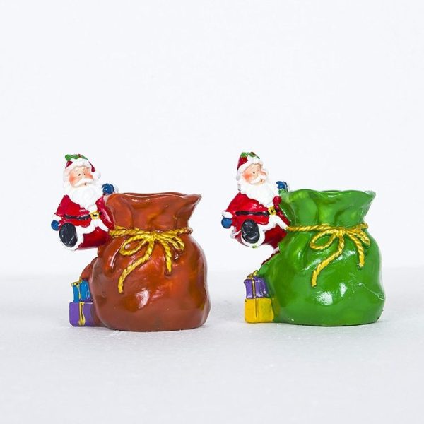 Creative Soft Ceramic Christmas Pens Painted Santa Pens (Orange) - Image 5