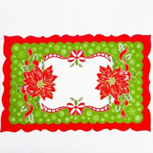 2 PCS Creative Printed Christmas Table Mat Decoration (B)