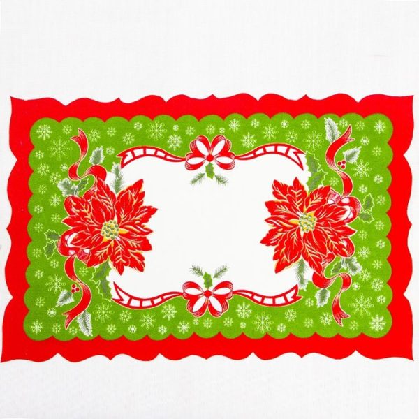 2 PCS Creative Printed Christmas Table Mat Decoration (B)