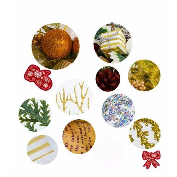 2 PCS Christmas Creative Potted Pine Cone Red Fruit Decoration (Gold Leaf Gold Fruit) - Image 5