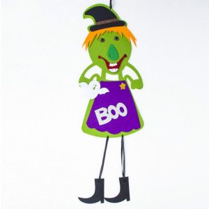 2 PCSHalloween Bar Mall Funny Door Hanging Decoration Props (Green)
