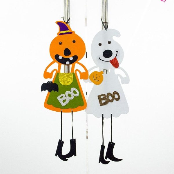 2 PCSHalloween Bar Mall Funny Door Hanging Decoration Props (Green) - Image 3