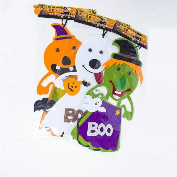 2 PCSHalloween Bar Mall Funny Door Hanging Decoration Props (Green) - Image 4