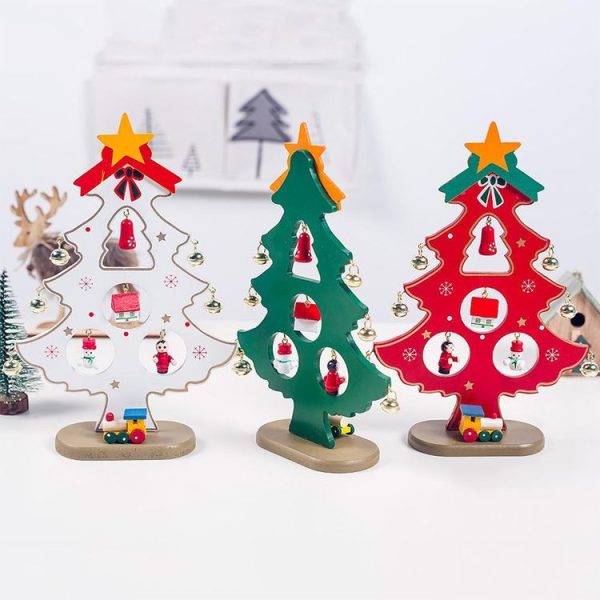 2 PCS Painted Christmas Tree Decorations Creative Christmas Bells Christmas Tree Decorations (White) - Image 5